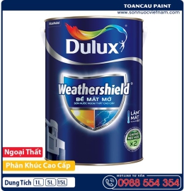 Sơn ngoại thất dulux weathershield cao cấp 5L