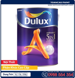 Sơn nội thất Dulux Ambiance 5 in 1 bóng mờ