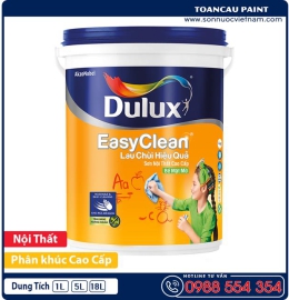 Sơn nội thất dulux easy clean lau chùi hiệu quả